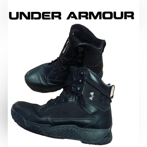 Under Armour Other - Men’s Under Armour Black Tactical Work Shoes Boots -Sz 8.5-